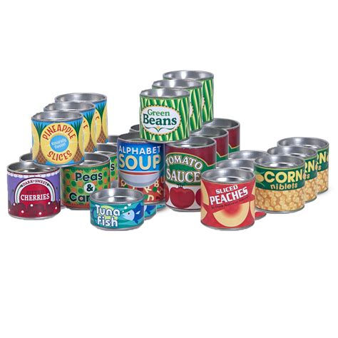 Melissa And Doug Lets Play House Grocery Cans 3 Sets