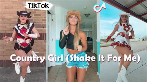 Country Girl Shake It For Me Dance TikTok Challenge Compilation YouTube