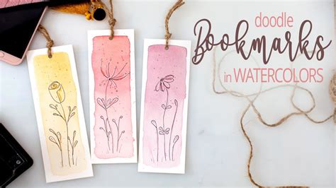 Diy Easy And Fun Watercolor Bookmarks Doodle Your Bookmarks For