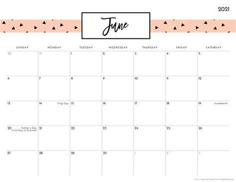 2021 Pretty Patterns Printable Calendar For Moms IMOM