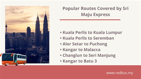 Intan bagan datoh kampung gajah sri iskandar beruas parit lumut setiawan pulau pangkor selama taiping bagan serai parit buntar bukit larut. Sri Maju Express Kangar - Book Bus Tickets Online For Upto ...