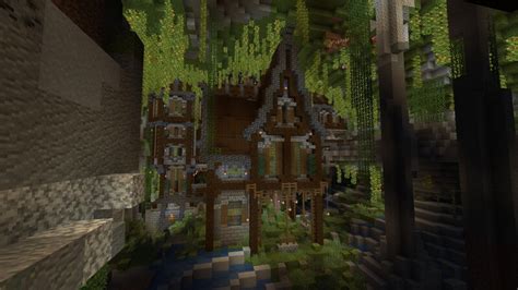 Lush Cave House Minecraft Map