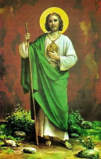 San García Abad ruega por nosotros Hoy es San Judas Tadeo Patrón de las causas perdidas