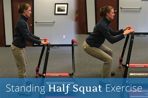 Standing Half Squat Exercise | Endurance Physical Therapy