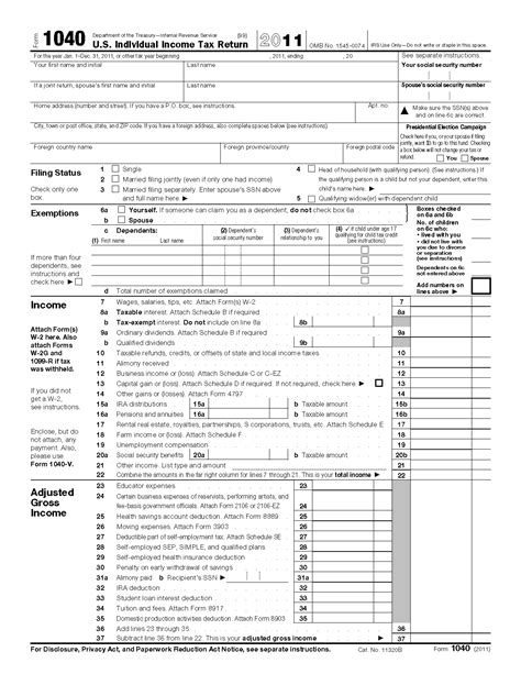 Printable Federal Tax Form 1040 Printable Forms Free Online