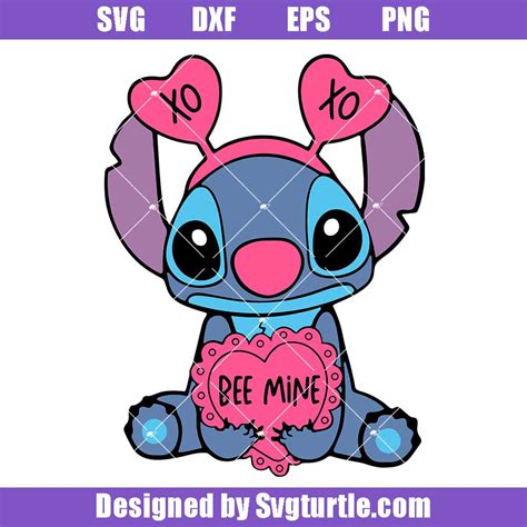 Stitch Valentine Svg Stitch Svg Lilo And Stitch Svg Love Soldamaq Com Py