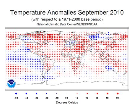 Noaa Global Temperature Ties For Warmest On Record