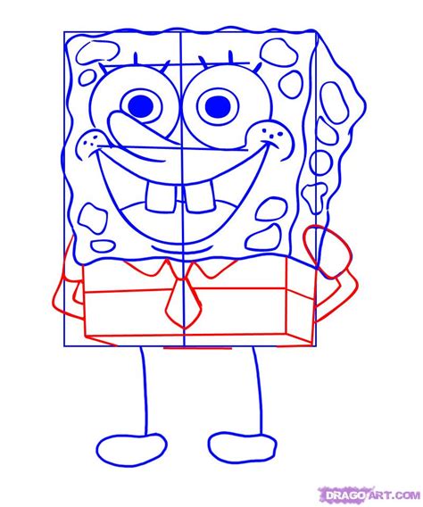 Seni Visual Smkis How To Draw Spongebob