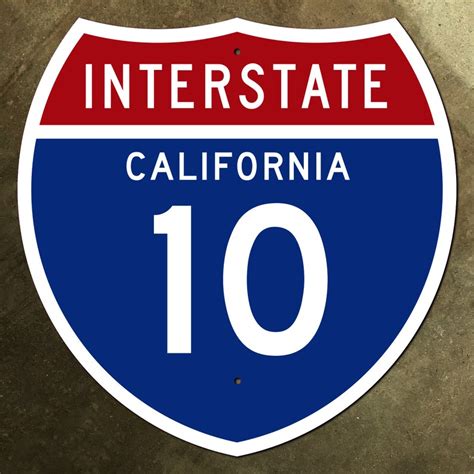 California Interstate Route 10 Highway Marker Road Sign Los Etsy