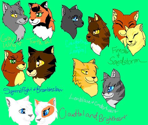 The Best Warrior Cat Couples By Snowberry125 On Deviantart