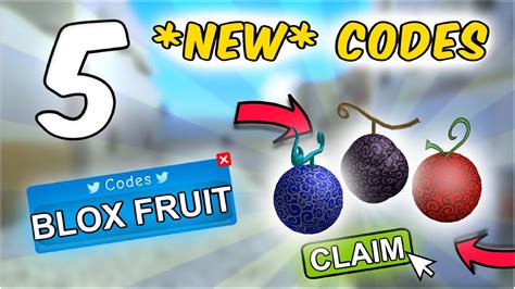 Blox fruits codes (active) · upd14: 5 *NEW* Blox FRUIT CODES (Roblox) - YouTube