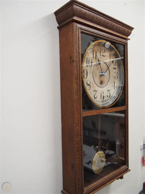 Antique 1908 Sessions Regulator H Wall Clock 1853808523