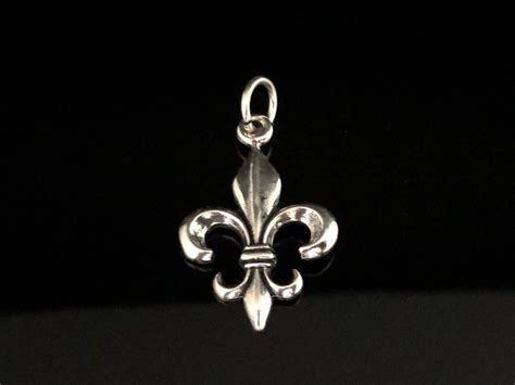 Fleur De Lise Pendant 925 Sterling Silver Silver Fleur De Etsy