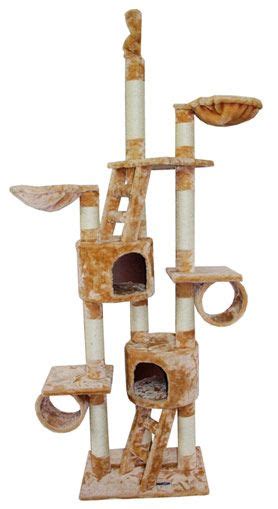 Each of the three platforms are 45cm x 25cm ensuring there is plenty of cosy space for your cats to chill and snooze, our floor to ceiling cat tree house is perfect for any. Climbing Floor to Ceiling Cat Tree with Two Condos | Large ...
