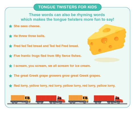 Tongue Twisters For Kids 2022