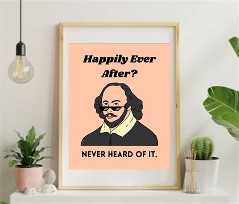 Shakespeare Funny Classroom Poster Printable Instant Download Funny Classroom Posters