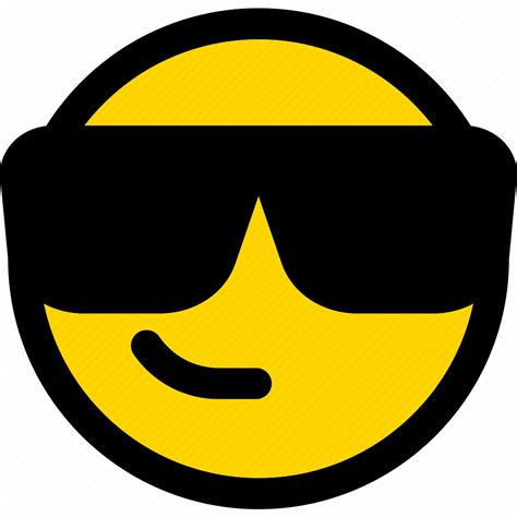 Sunglasses Emoji Emoticon Expression Face Smiley Icon Download