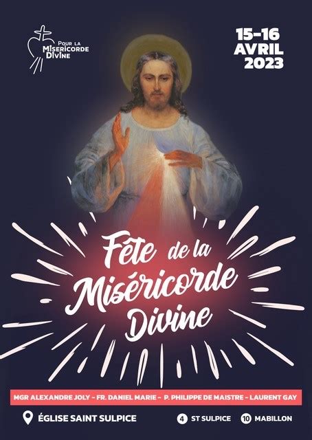 Fête De La Divine Miséricorde à Saint Sulpice Diocèse De Paris
