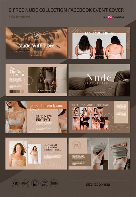 Free Nude Collection Facebook Event Cover Template In Psd Free Psd