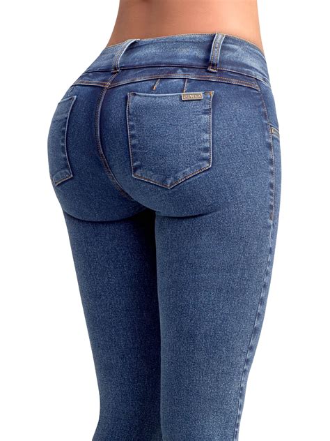 Lowla Lowla JE Butt Lifting Skinny Jeans With Removable Pads Jeans Colombianos