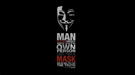 We hope you enjoy our growing collection of hd images to use as a background or home screen for please contact us if you want to publish an aesthetic black quotes wallpaper on our site. quote, Oscar Wilde, V For Vendetta Wallpapers HD / Desktop ...