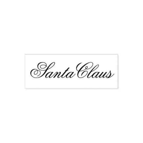 Santa Claus Signature Self Inking Stamp Zazzle Self Inking Stamps