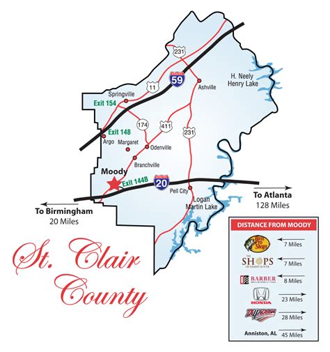 Map Of St Clair County