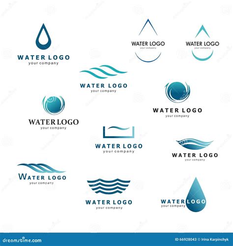 A Collection Of Logos For Water And Plumbing Water Association Icons