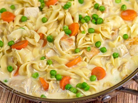 Click one to add it. Creamy Chicken with Noodles - The Midnight Baker