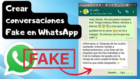 Crear Conversaciones Falsas En Whatsapp Online Fake Youtube