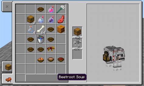 Wolf Armor Bars Storage And Slot To Eat Minecraft Addon