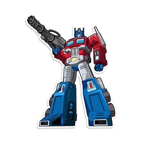 Transformer Optimus Prime Vinyl Sticker By Neo Tactical Gear