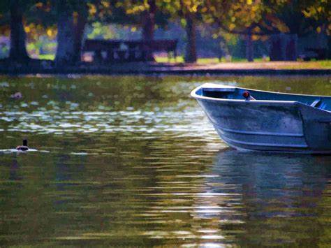 Rowboat In Lake One Of Over 140000 Free Beautiful Autumn And Fall