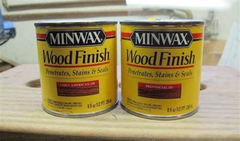 Waterbase topcoats come in two formats: Fixing The Step Stool (And Testing Out Minwax Stains ...