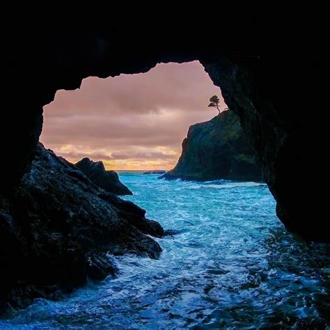 X Cave Sunset Sea Ipad Air HD K Wallpapers Images Backgrounds Photos And Pictures