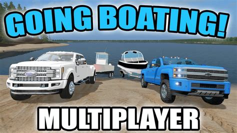 Farming Simulator 2017 Going Boating With A Brand New Boat And New Lake