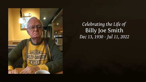 Billy Joe Smith Tribute Video