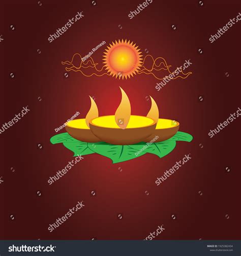 Dawn Sinhala Tamil New Year Vector 库存矢量图（免版税）1925382434 Shutterstock