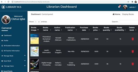 Online Library Management System In Php Source Code Academic Project