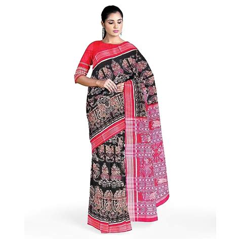 Buy Sambalpuri Womens Cotton Sambalpuri Saree Ss20 Blue At
