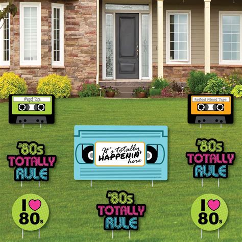 Big Dot Of Happiness 80s Retro Yard Sign And Outdoor Lawn Decorations