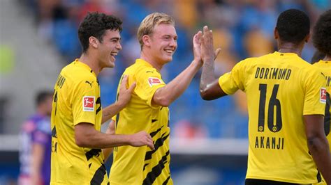 Bereits seit der saison 1911/12 wurde unter dem titel erste klasse eine fußballmeisterschaft in österreich nach dem ligasystem ausgetragen; Bundesliga | 11:2-Sieg im Testspiel: Dortmund schlägt ...