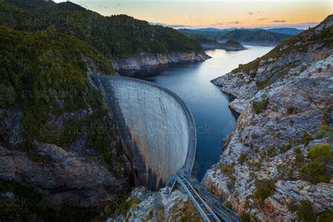 Image Of The Gordon Dam South West Tasmania Australia Austockphoto