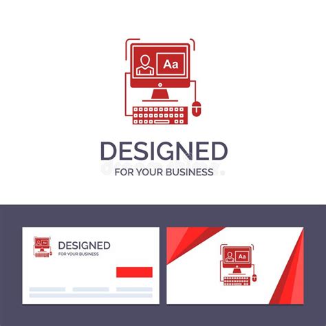 Creative Business Card And Logo Template Computer Screen Software