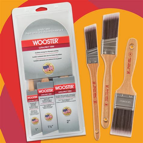 Wooster Unveils New Ultrapro® Firm Paintbrush Variety 3 Pack