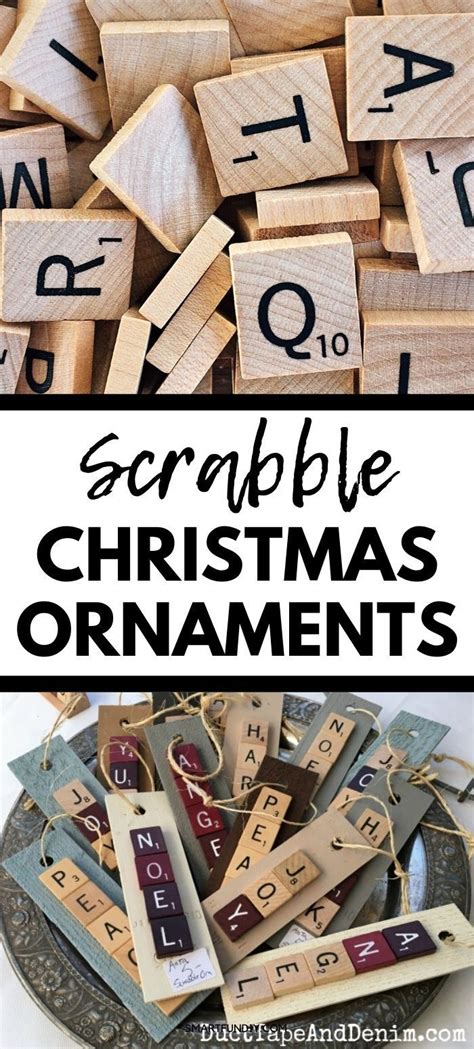 How To Make Scrabble Christmas Ornaments Scrabble Christmas Ornaments