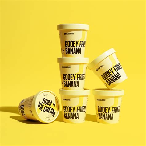 Boba X Ice Cream Gooey Fried Banana Pack Weee