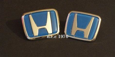 Purchase Blue Honda Badge Emblem Front And Rear Jdm In United States Us