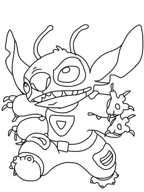 Coloriage Stitch gratuit à imprimer