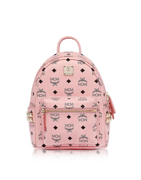 Mcm Mcm Pink Mini Stark Backpack Pink 10822944 Italist